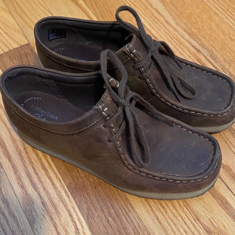 Clarks Dark Brown Leather Loafers
